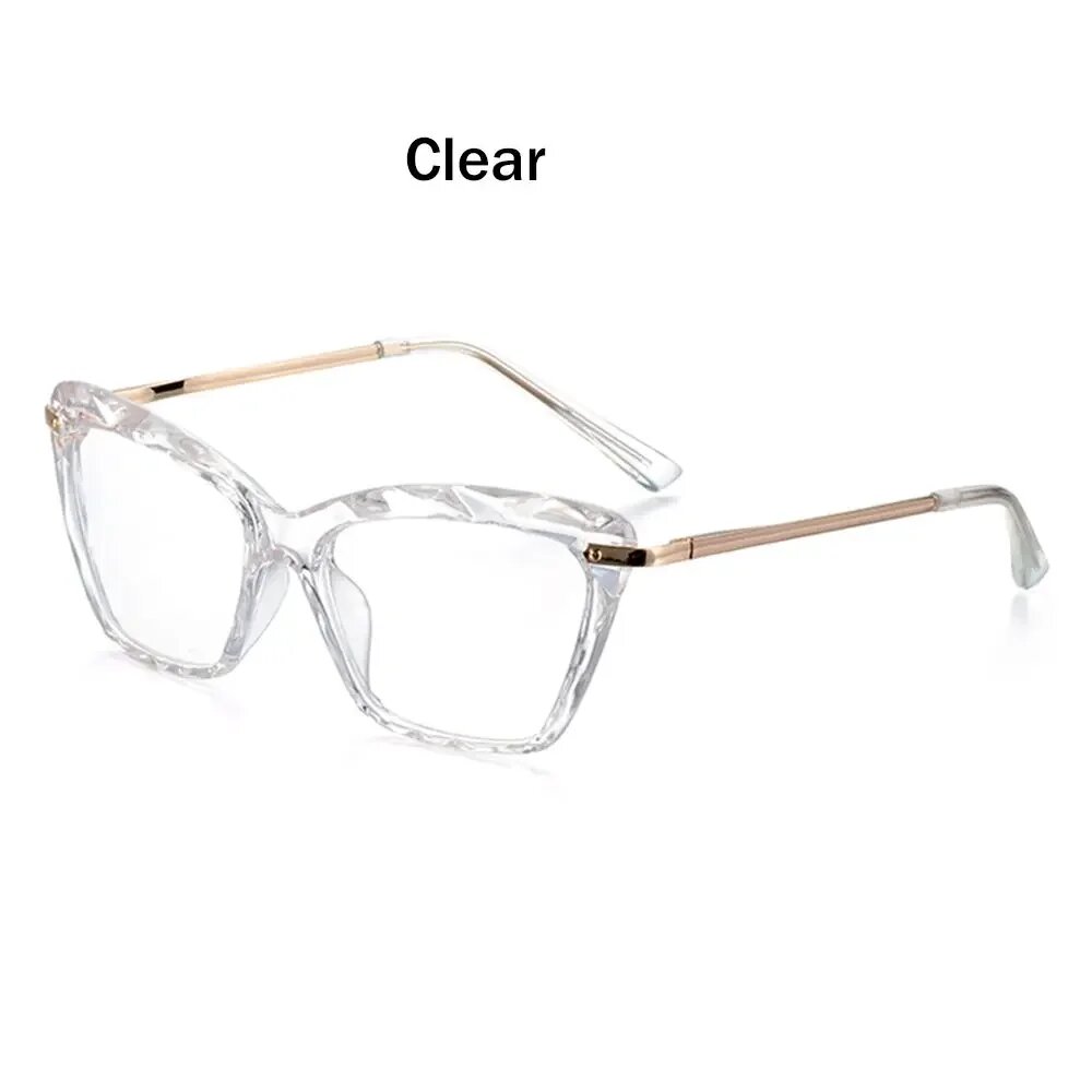 Квадратные очки "кошачий глаз" Clear 2