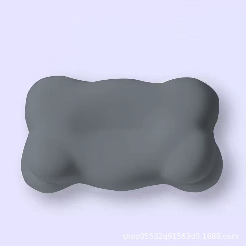 Подушка из памяти с охлаждающей наволочкой, для бокового сна, 60x30x10 см, серая