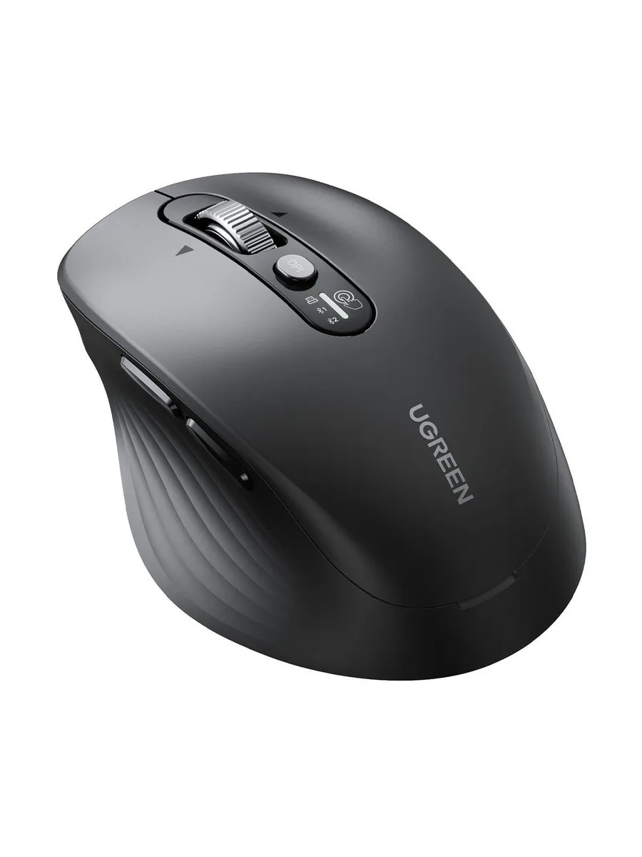 Беспроводная мышь UGREEN M752 (75498) Wireless Mouse BT/2.4Ghz Черный Bluetooth/Радиоканал RU
