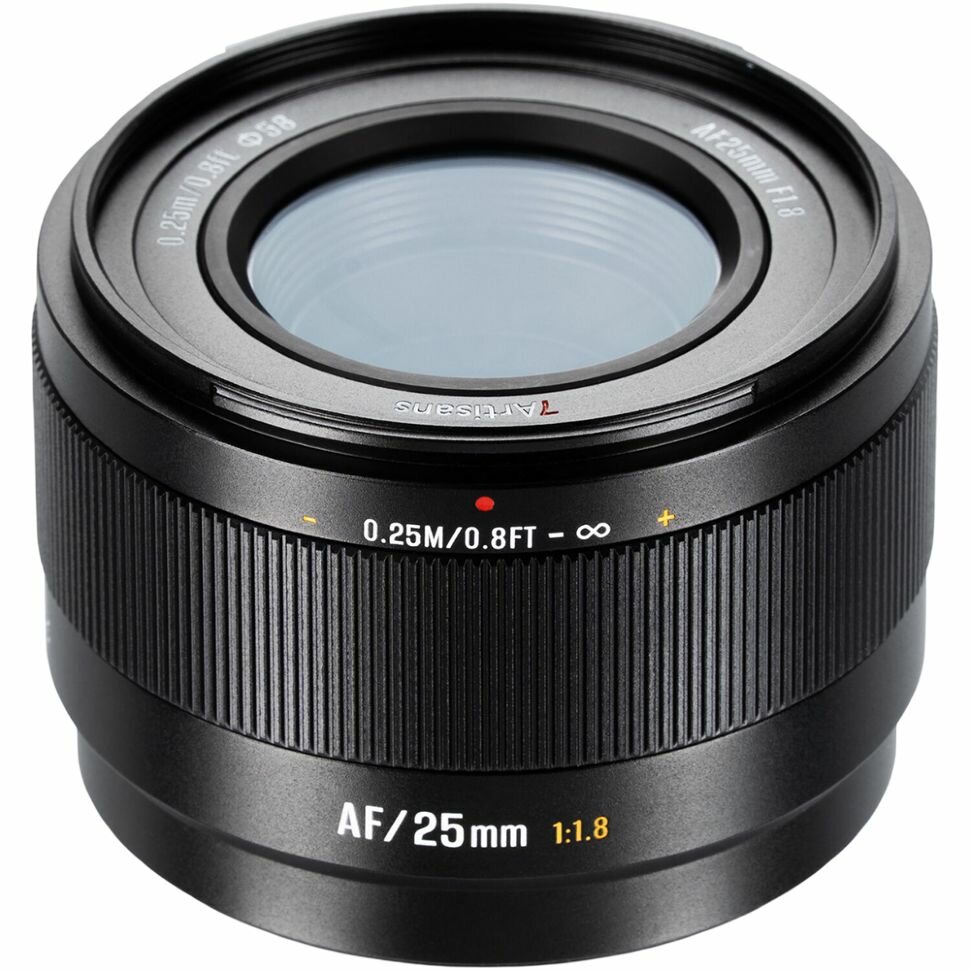 Объектив 7Artisans Lite AF 25mm F1.8 APS-C X-mount