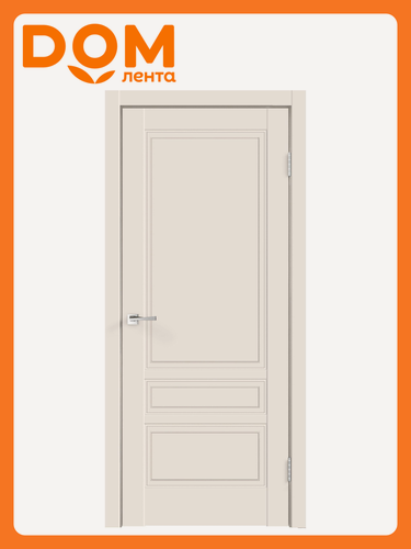 Изображение товара Межкомнатная дверь "Аляска", глухая, 80x200 см, цвет слоновой кости