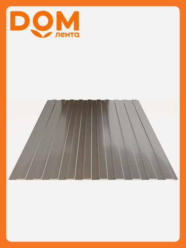 Изображение товара Профнастил Таврос C-8, светло-серый, 2000x1200 мм, толщина 0,35 мм