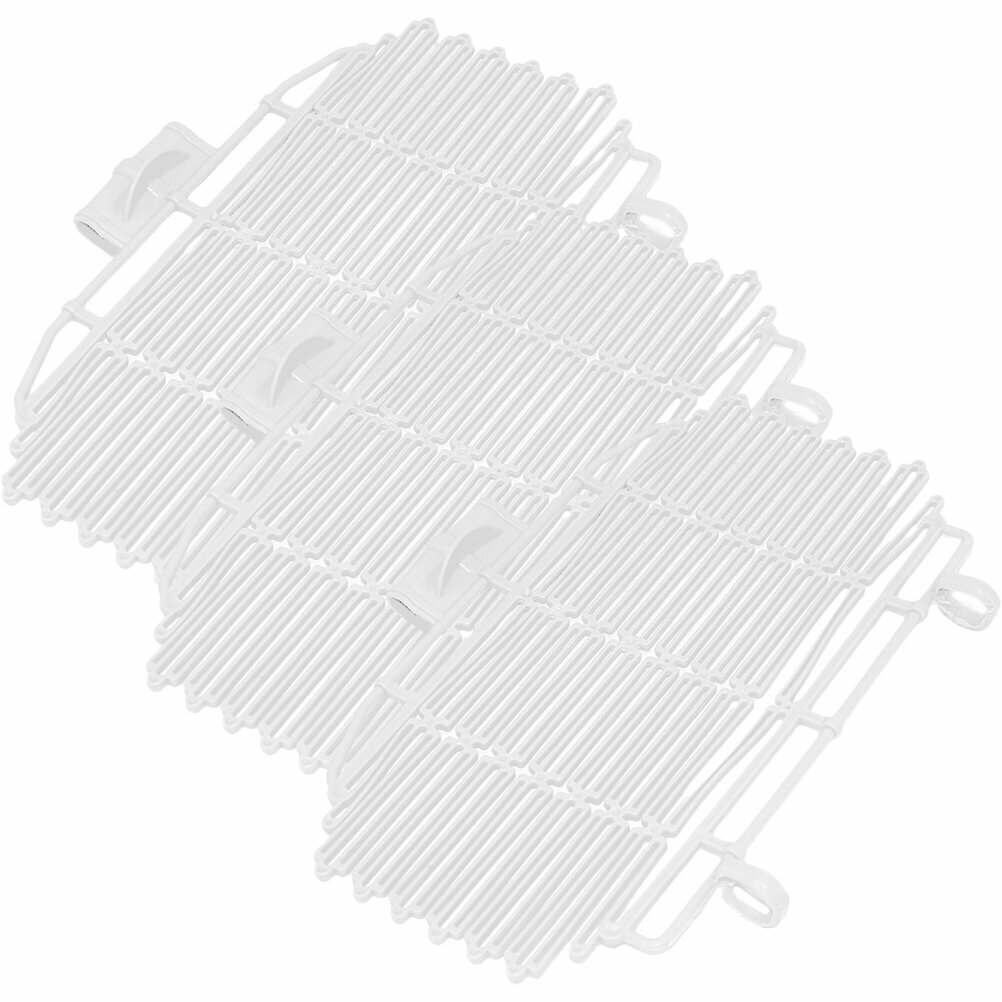 3Pcs Крышки Для Велосипедной Корзины Размером 28x19 См Из Прочного Пластика Белого Цвета