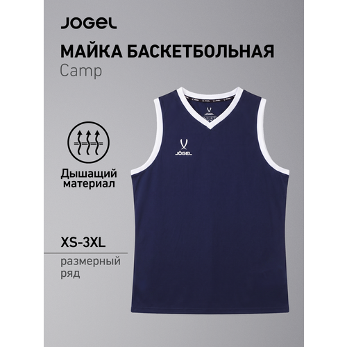 фото Майка спортивная jogel, размер l, темно-синий