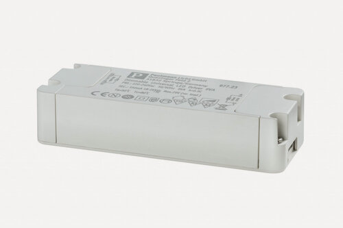 Изображение товара Трансформатор Paulmann LED Driver Для светодиодных светильников 350mA постоянного тока макс.7-9Вт 230В 24x41x119мм Белый Димм 97723.