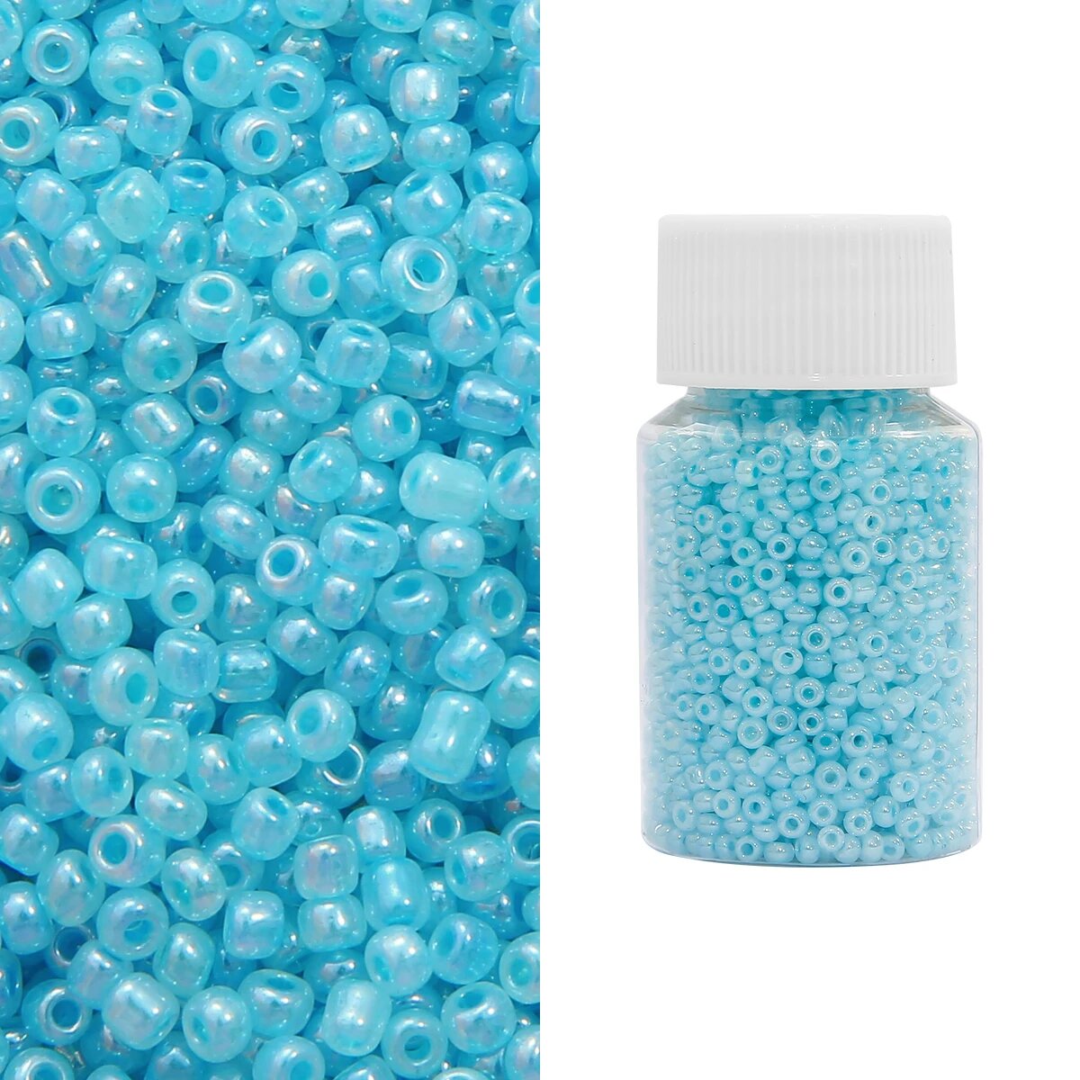 Чешские стеклянные бусины 2 мм, 1500 шт Turquoise 3000pcs