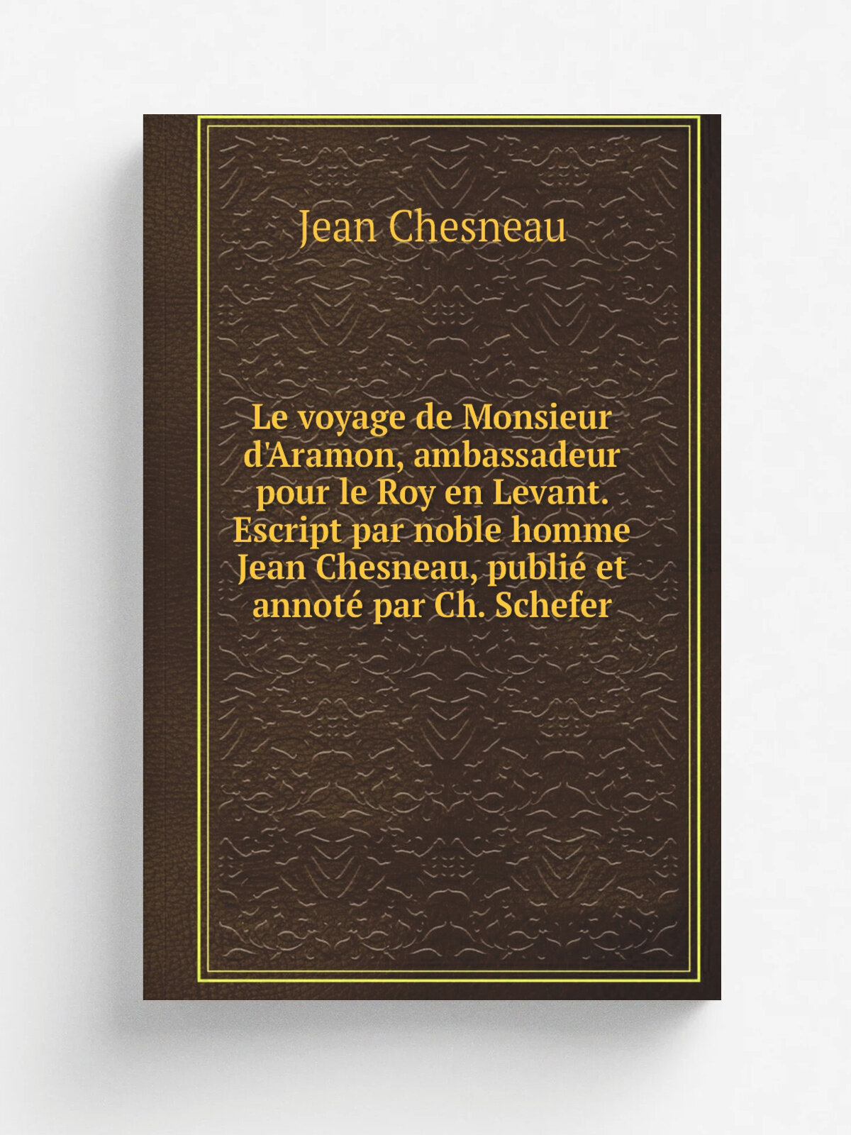 Le voyage de Monsieur d'Aramon, ambassadeur pour le Roy en Levant. Escript par noble homme Jean Chesneau, publi. et annot. par Ch. Schefer | Jean Che…