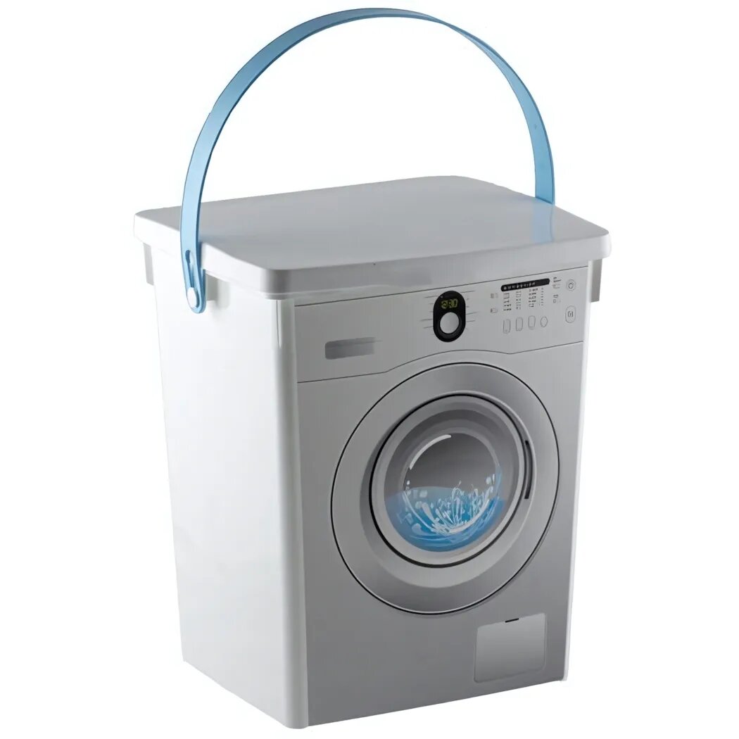 Контейнер для стирального порошка 5л белый компактный 196х167х23 см