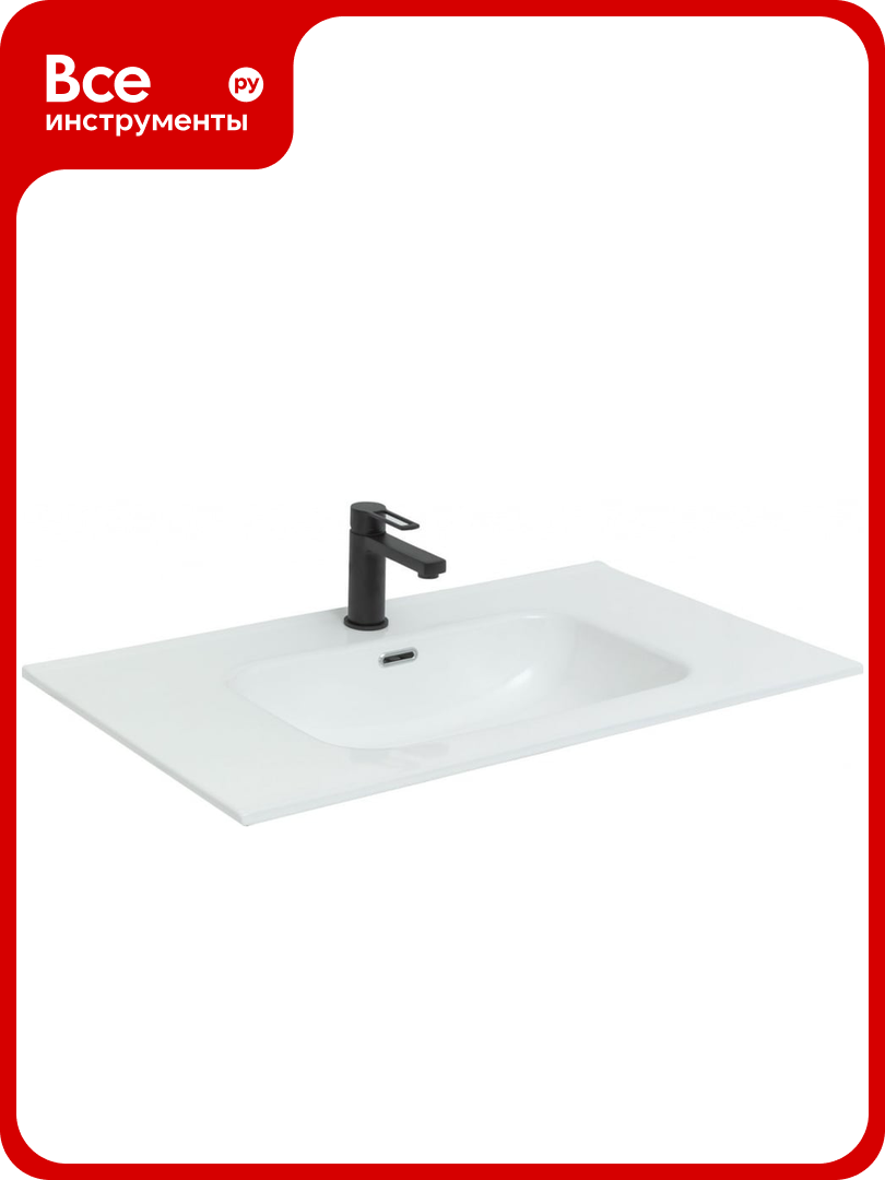 Раковина столешница Aquanet Flat 100 00254365