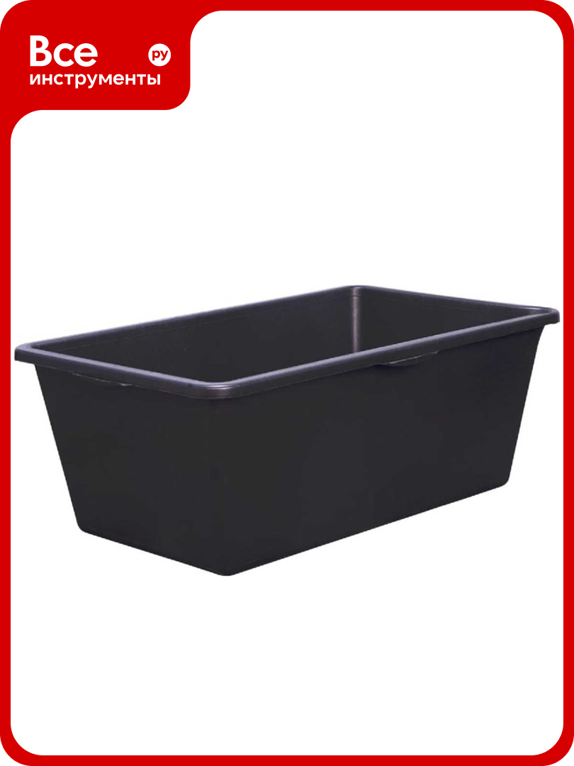 Емкость Дигрус 90 л  прямоугольная  без крышки  строительная  черная Е ПР 90 Ч Д
