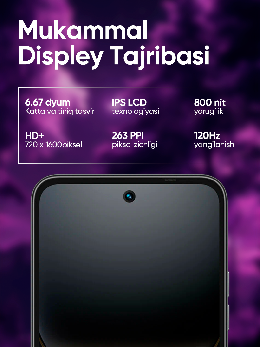 Смартфон Tecno Spark Go 2, 6.67" 120 Гц 4/128 ГБ, 5000 мА/ч, 2 SIM, черный