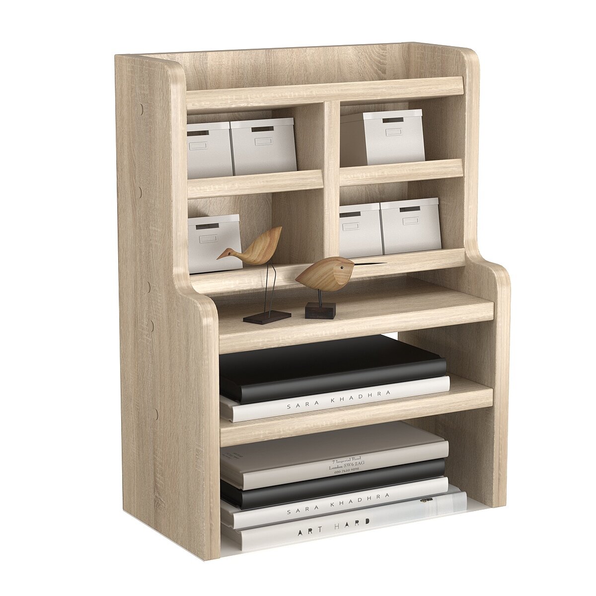 Полка настольная Вектор №34, Дуб Сонома. Производство товара - компания ТОБ.