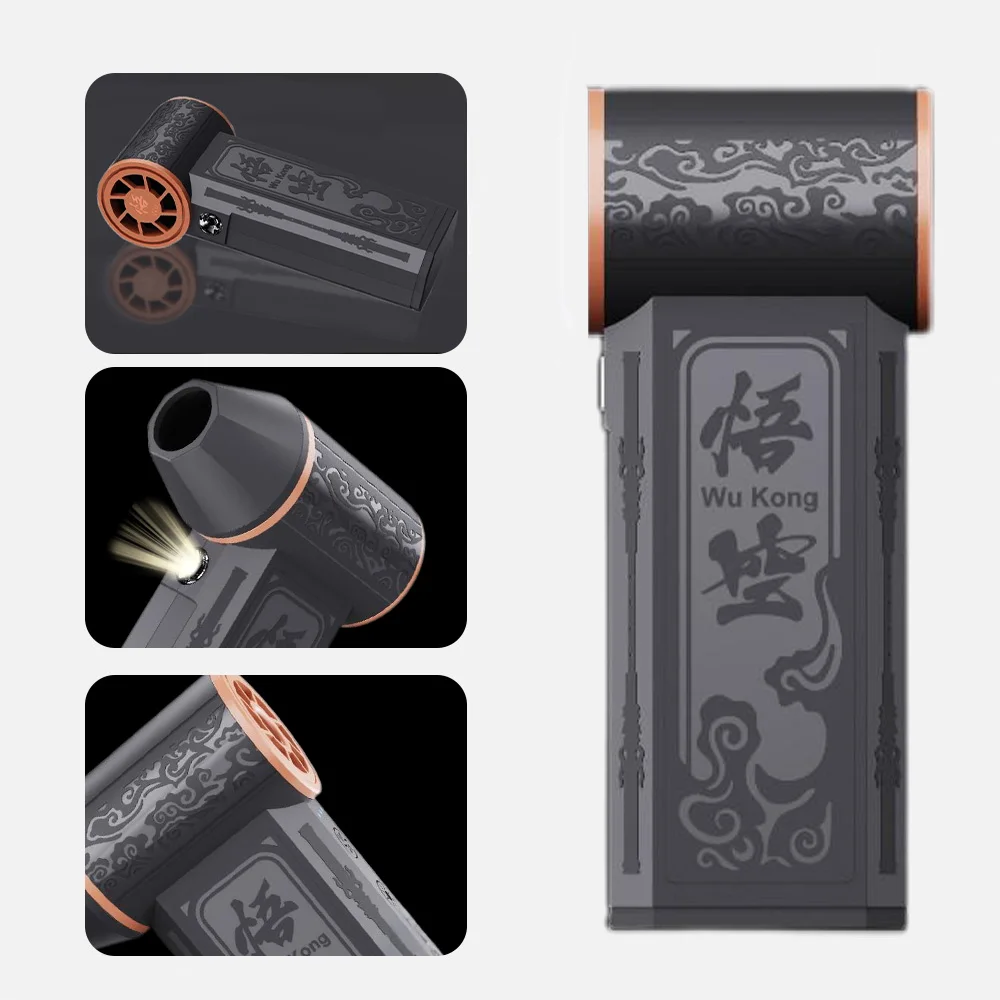 Электрическая мини-воздуходувка “Myth Turbo Air Blower Pro 45000RPM” с аккумулятором, мощностью 35м/с