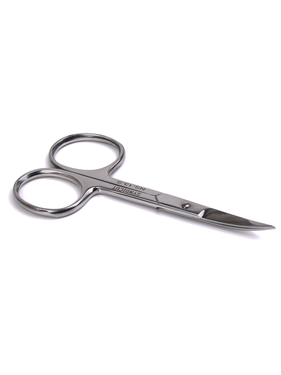 Ногтевые Ножницы Metzger SYNDICUT, изогнутые лезвия, блестящие, длина 10 см — фото 1