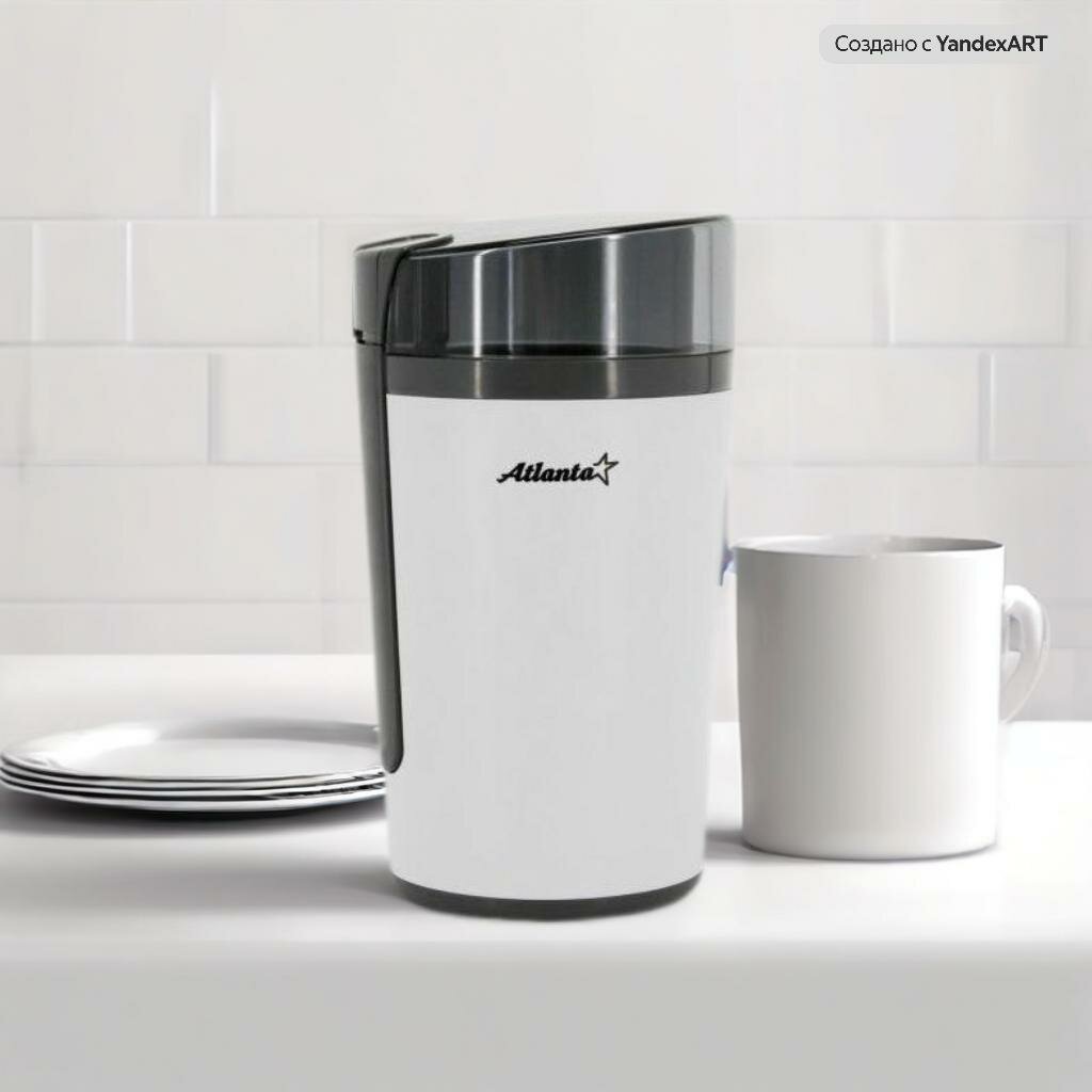 Электрическая кофемолка Atlanta ATH-3401 200 Вт белый цвет