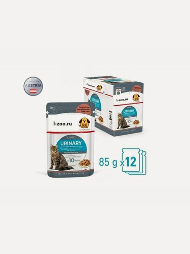 Изображение товара URINARY CARE (соус) 85гр х12шт. Влажный корм для взрослых кошек.