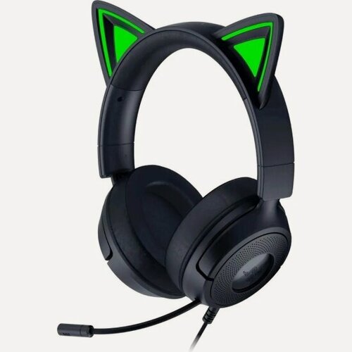 Изображение товара Игровые наушники Razer Kraken Kitty V3 X, проводные (3.5 mm), черный