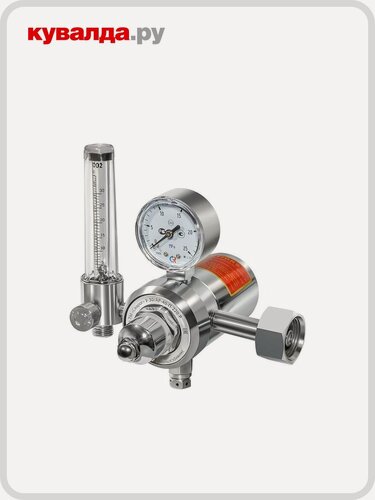 Изображение товара Регулятор расхода сварог У-30/АР-40-П-220-Р с ротаметром и подогревателем 220 В