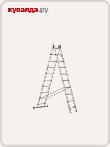 Изображение товара Лестница-стремянка двухсекционная Сарайлы-М (Sarayli) 2х10 про (PRO), усиленная