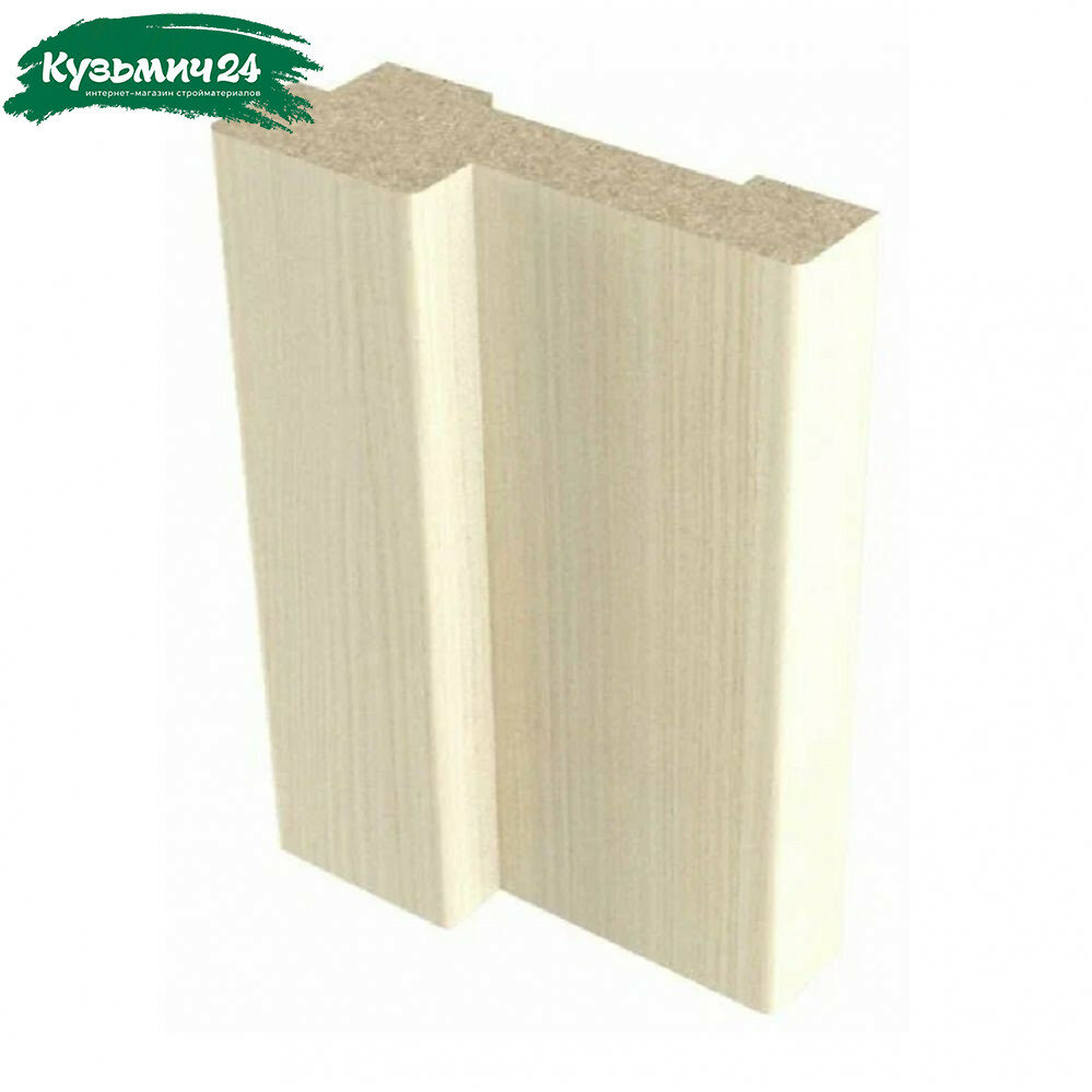 Коробка дверная ПВХ структурированная фактура Белёный дуб для межкомнатных дверей 35х75х2070 мм