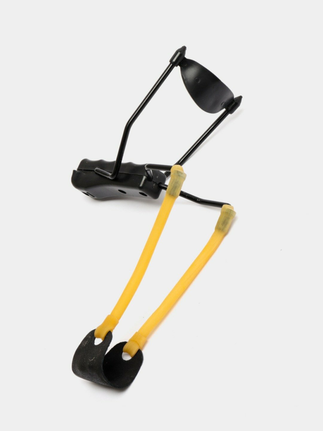 Рогатка спортивная с подпальцевыми выемками, усиленная рама - Черный