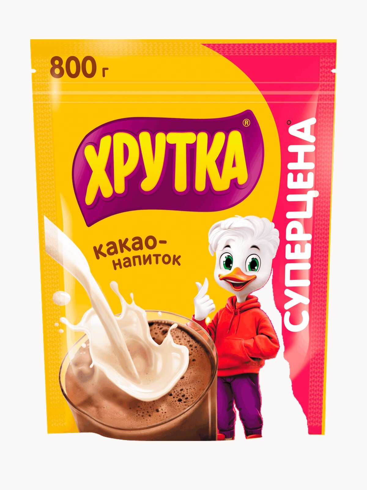 Хрутка Какао-напиток быстрорастворимый для детского питания 800г