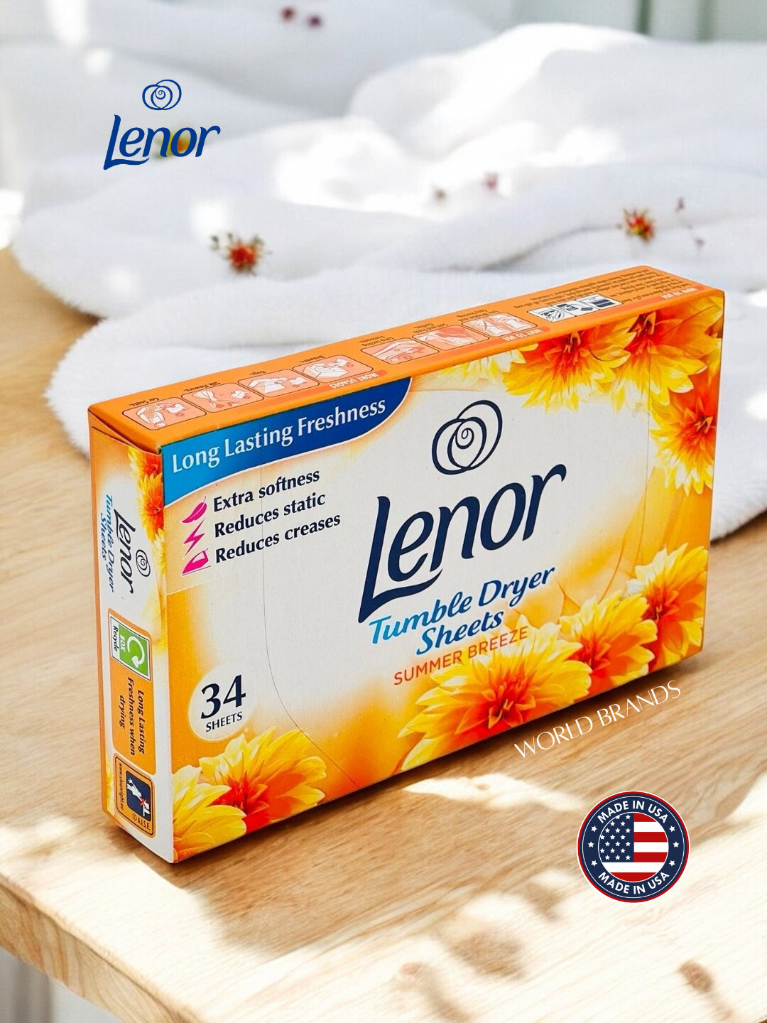 Салфетки для стирки белья Lenor Spring Awakening, для сушки, бренд Lenor — фото 1