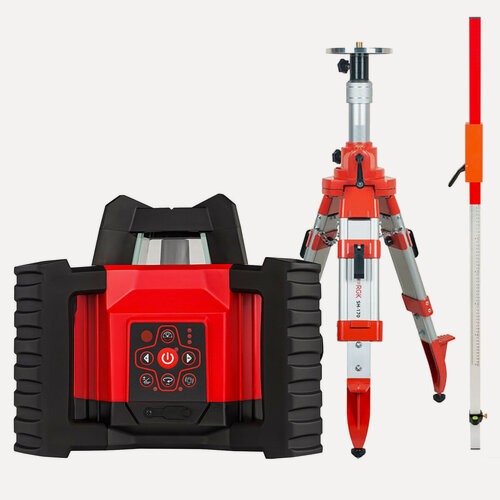 Изображение товара Комплект: ротационный нивелир RGK SP-312 + штатив RGK SH-170, рейка RGK LR-2