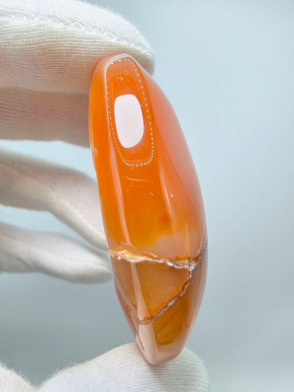 Сердолик с жеодой 61 мм, 70 г. — фото 1