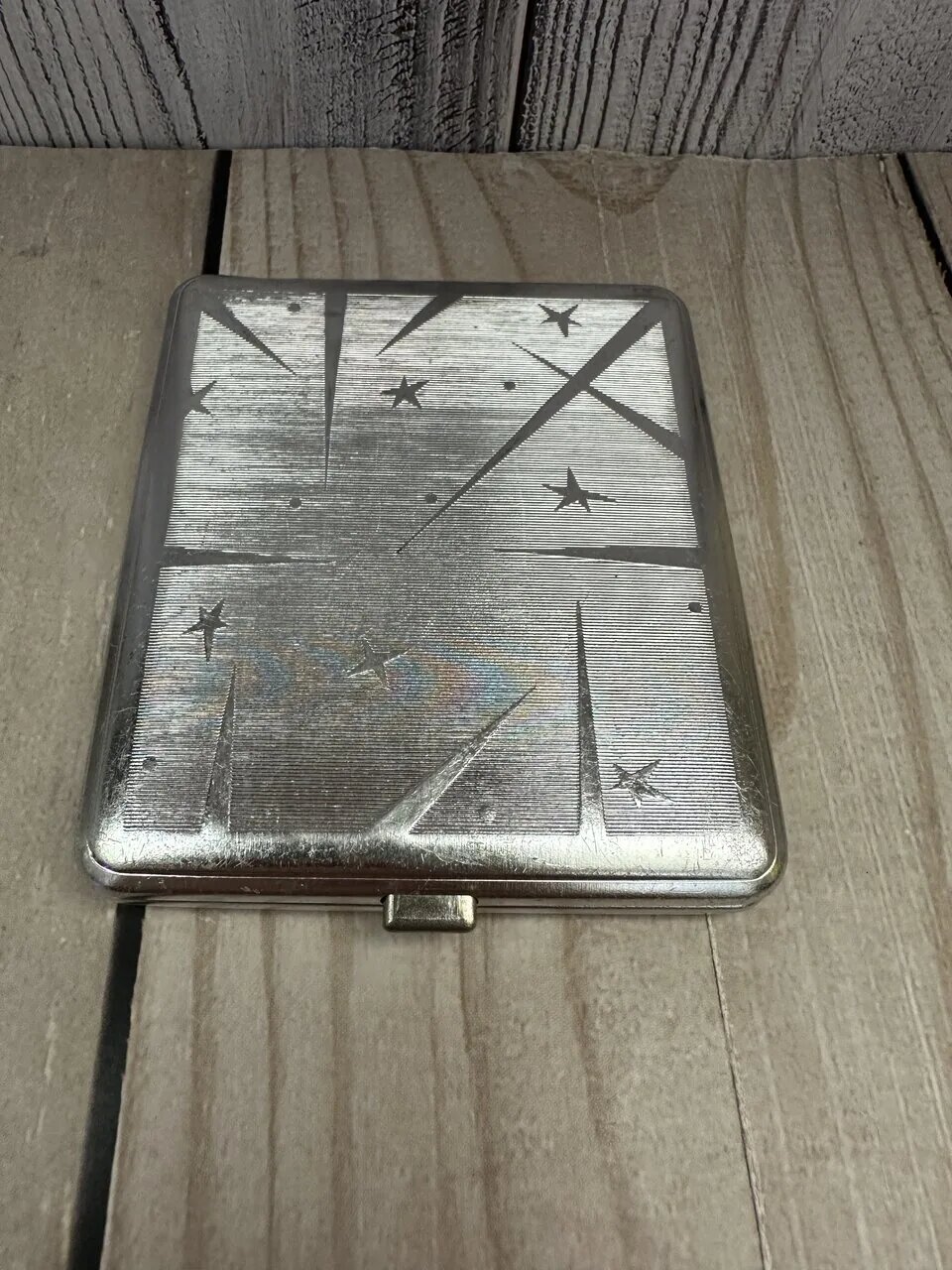 Портсигар С узорами 1970 годы Винтажный ссср
