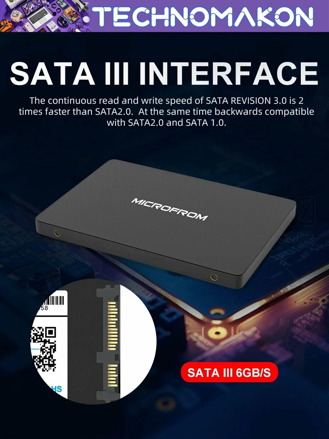 Внутренний SSD-диск MicroFrom твердотельный накопитель SSD 256GB — фото 1