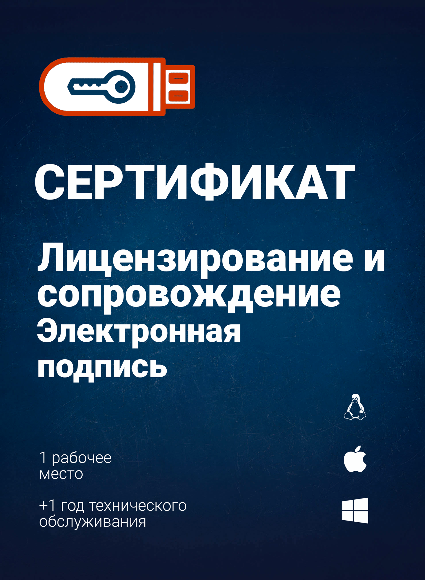 CSP 5.0, бессрочная, годовое ТО, для ПК, планшета, смартфона