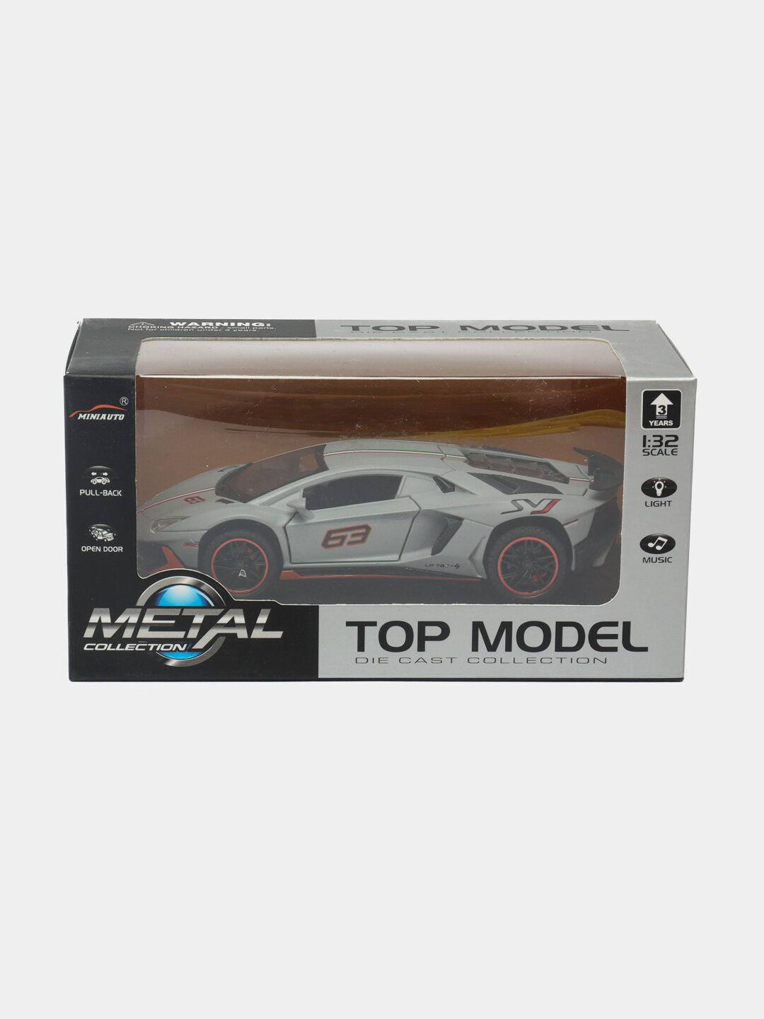 Металлическая машинка Lamborghini LP780 1:32 — фото 1