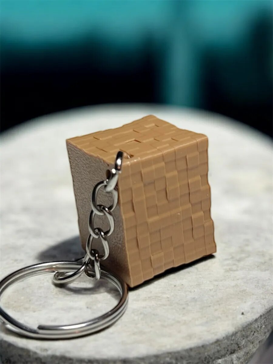 Брелок 3DESHKA, коричневый — фото 1