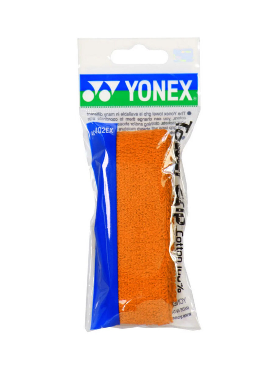 Обмотка для ракетки Yonex AC402EX Grip Towel, махровая, 100% хлопок, оранжевая