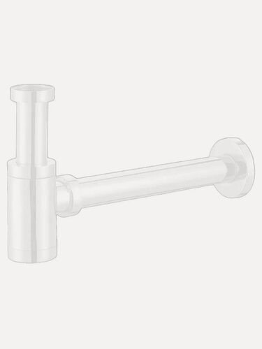 Изображение товара Сифон без выпуска для умывальника Azario G 1 1/4 AZ-108-WHI цилиндр, белый, блистер