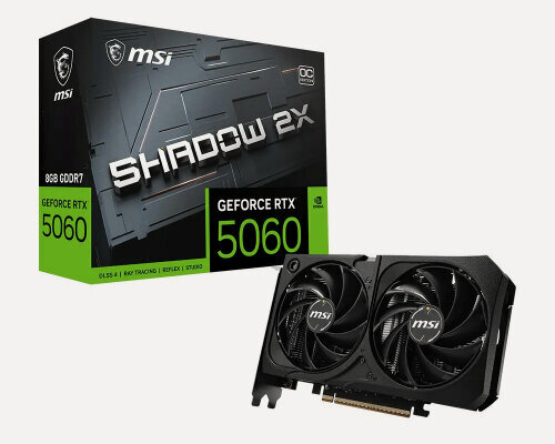 Изображение товара Видеокарта Msi GeForce RTX 5060 SHADOW 2X OC MAX 8G