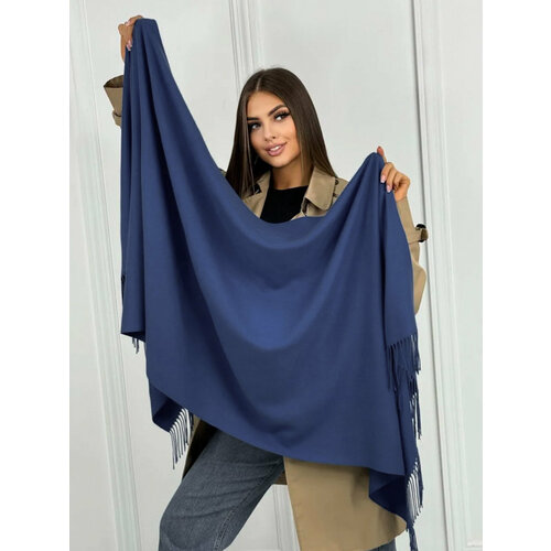 фото Палантин cashmere кашемир для женщин, темно-cиний