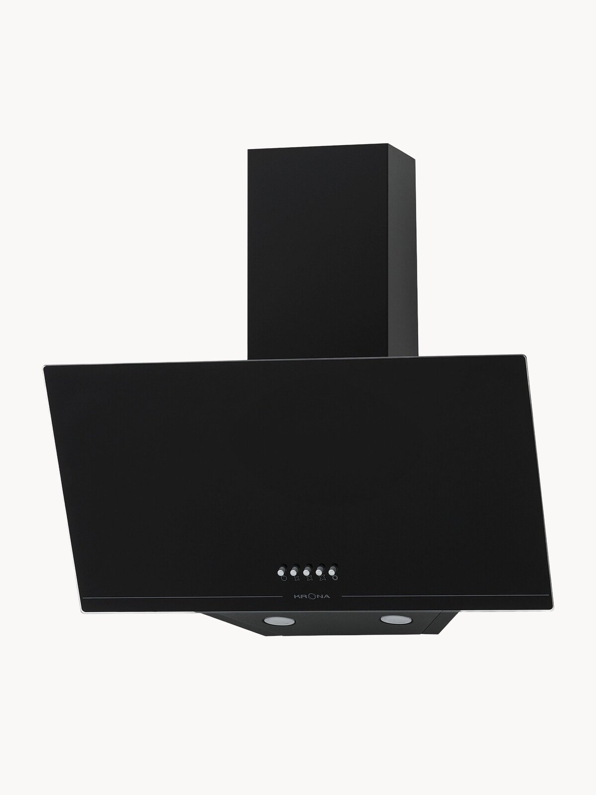 Вытяжка кухонная 60 см наклонная KRONA JINA 600 BLACK PB V2