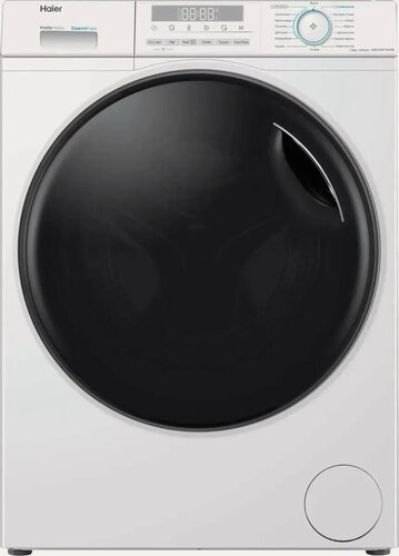 Изображение товара Стиральная машина с сушкой Haier HWD70-BP14929B белая, загрузка 7 кг, отжим 1400 об/мин, Инверторный двигатель, пар