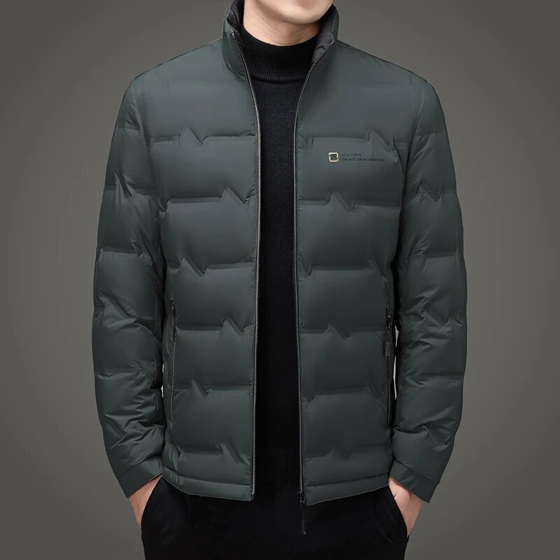 Пуховик  размер 4XL темно-зеленый