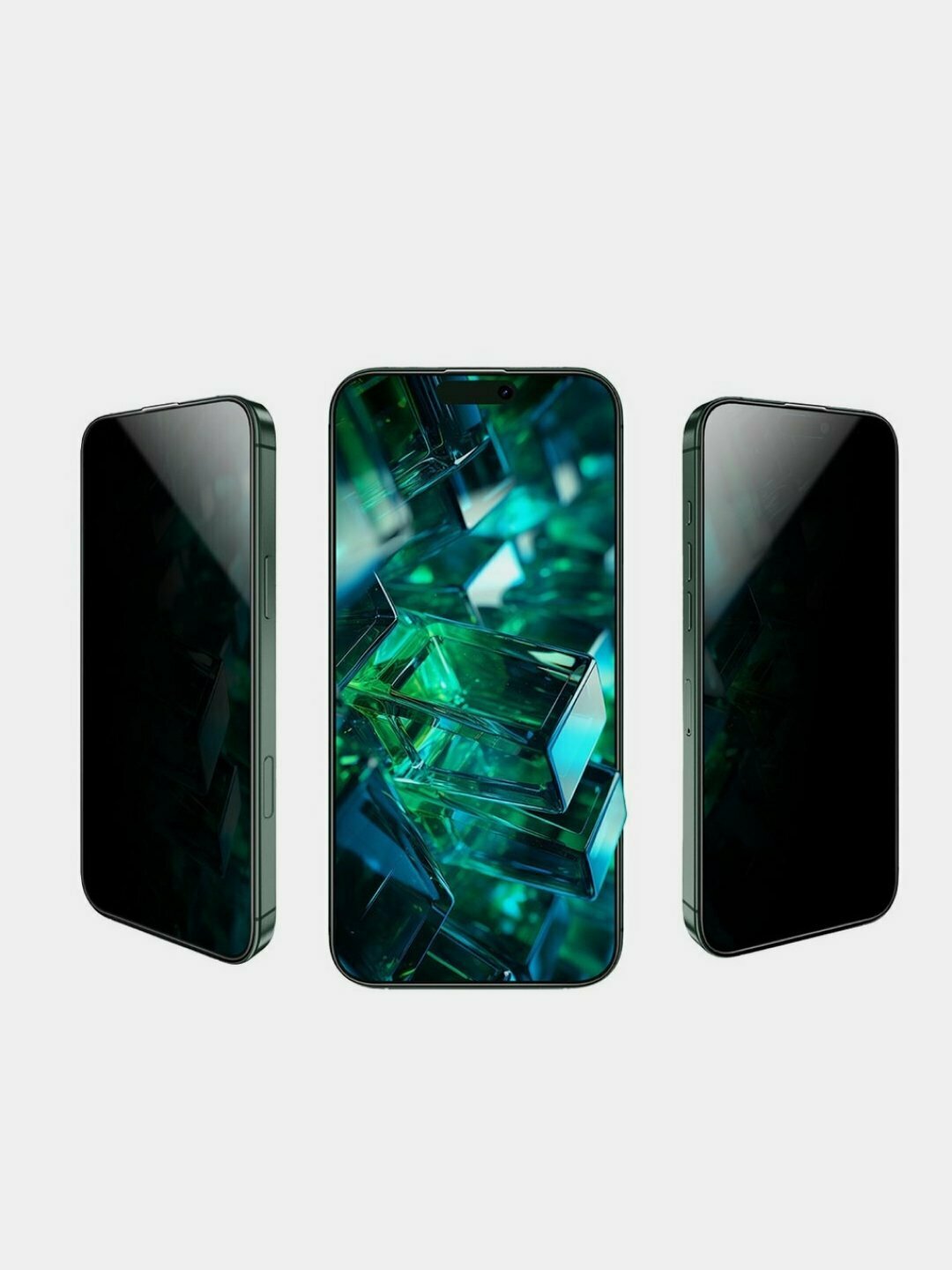 Защитное стекло Green Lion 9H Steve Privacy для iPhone 16 pro — фото 1
