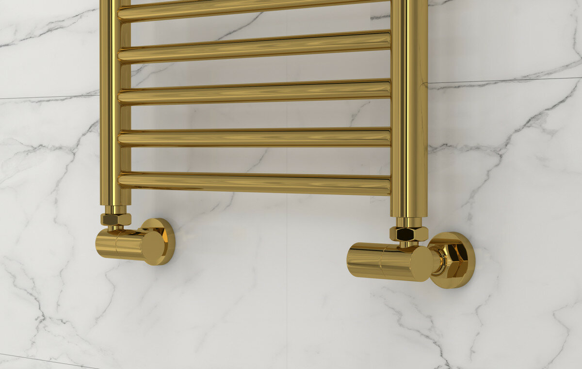 Вентиль Сунержа 03-1403-1234 Вентиль 3D, правый, (цилиндр) G 1/2" НР х G 3/4" НГ, золото