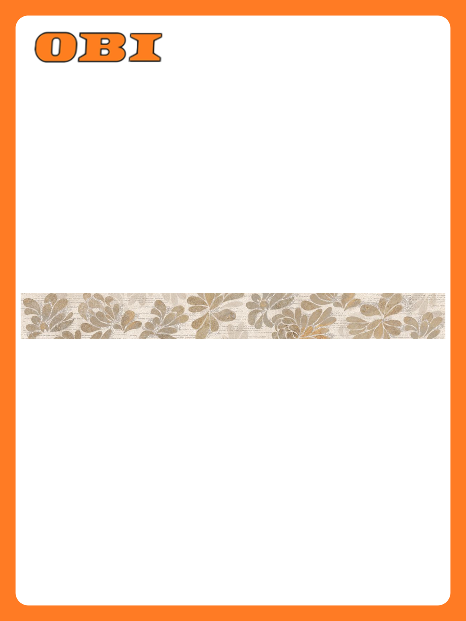 Бордюр Azori Stone бежевый 63х75 см