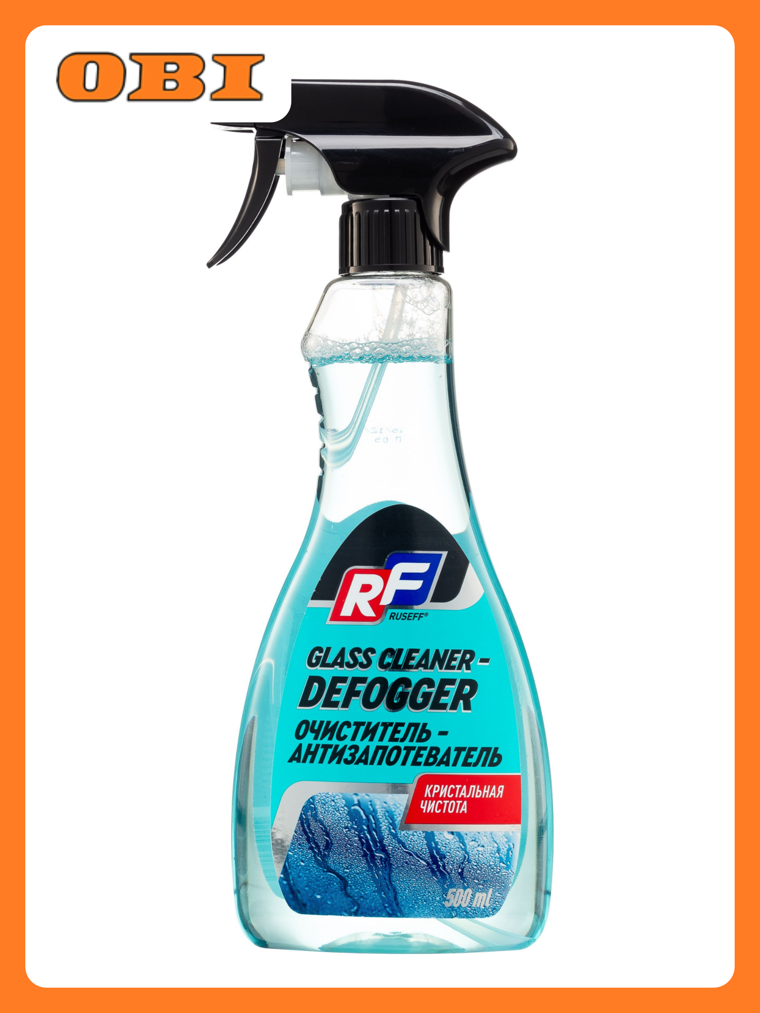 Антизапотеватель RUSEFF для стекол зеркал пластика 01 л