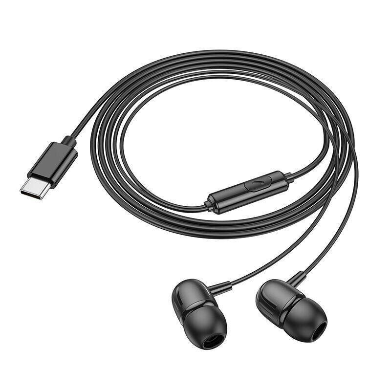 Наушники вакуумные проводные BOROFONE BM77 разъем Type-C черный