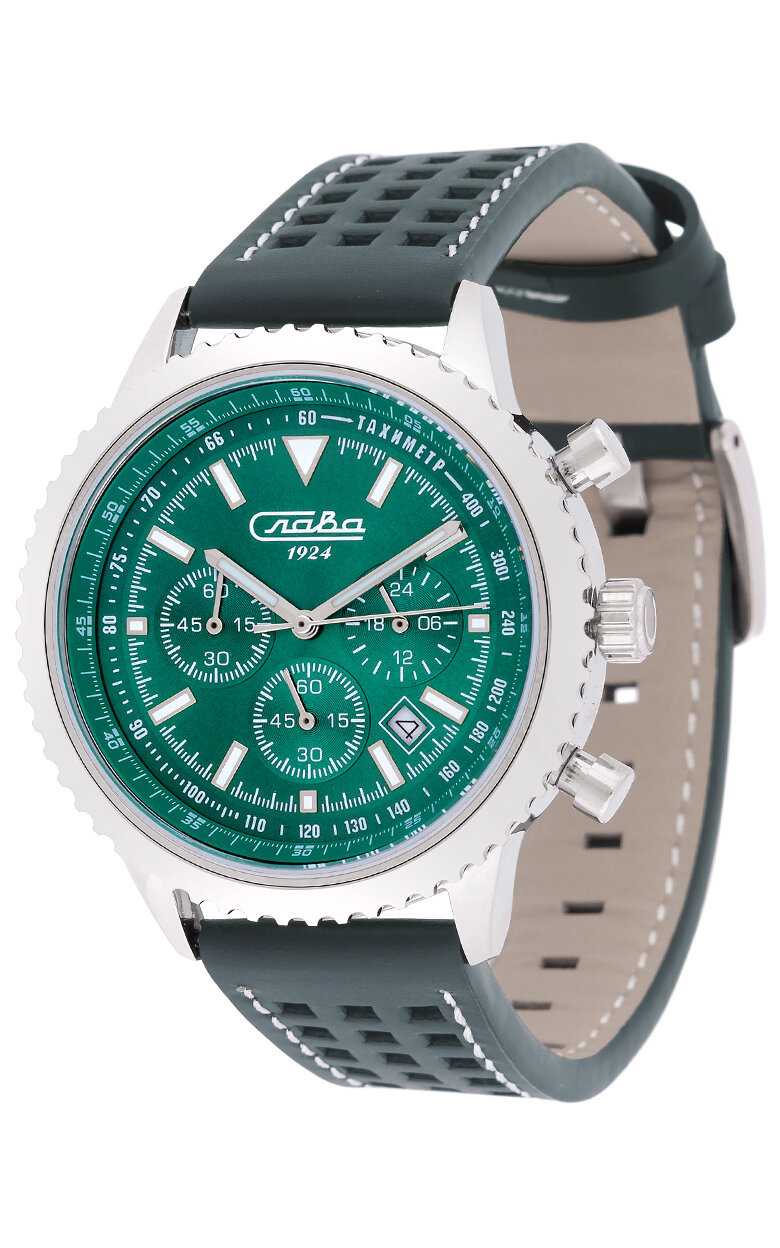 Наручные часы Слава Традиция, зеленый — фото 1