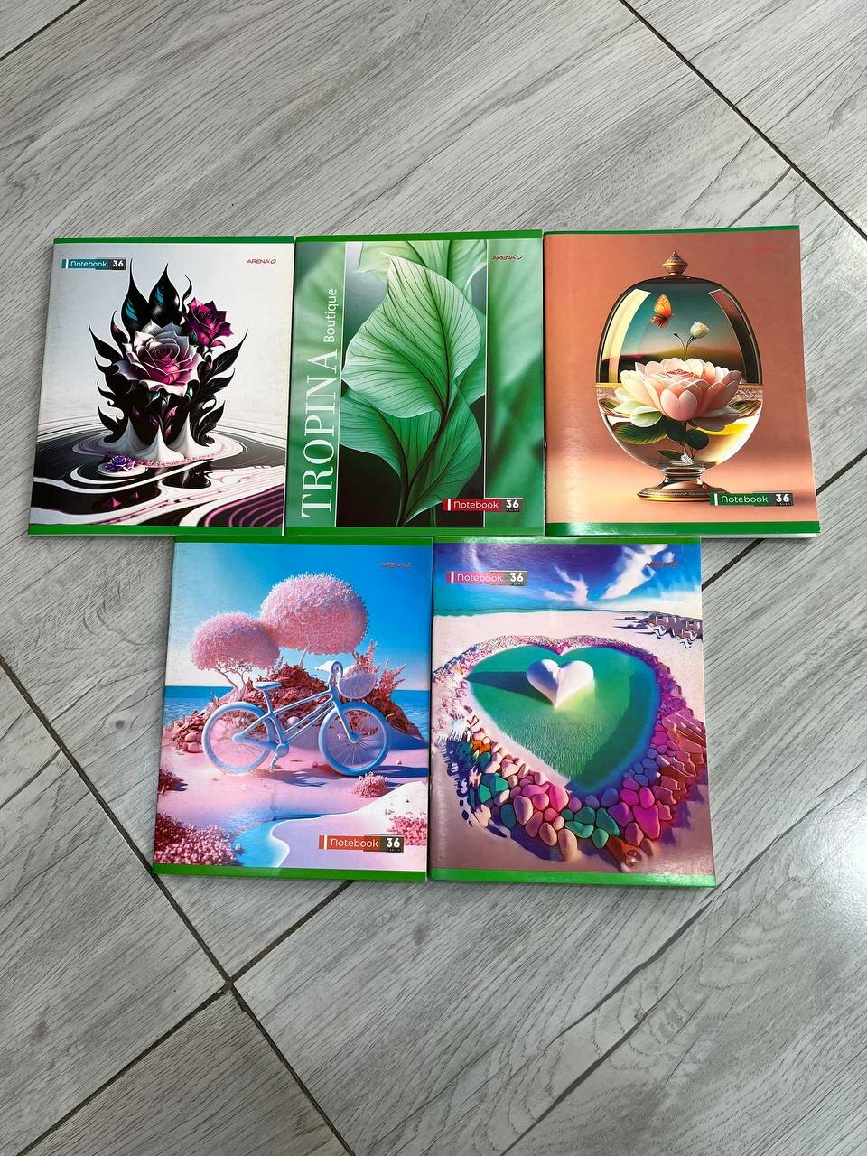 Тетрадь на 36 листов формата А5,5 шт подходит для школы и дома, имеет качественную бумагу и прочную обложку.