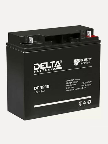 Изображение товара Аккумулятор DELTA DT 1218 12V 18Ач А 181x77x167 обр. пол.