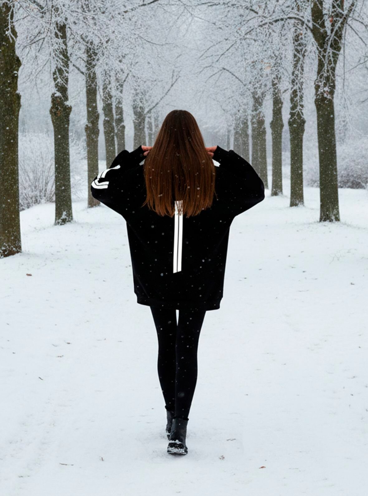 Худи Bonnita, размер 56-60, , черный/белый — фото 1